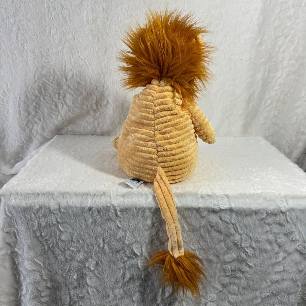 Jellycat Cordy Roy Lion Plush Toy Ribbed Corduroy Stuffed Animal Small 15” - Picture 4 of 6